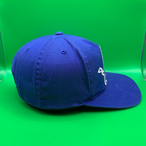 Vtg Detroit Lions Logo Hat Blue ANNCO Snapback Baseball Cap Deadstock 90s NFL - Picture 4 of 9